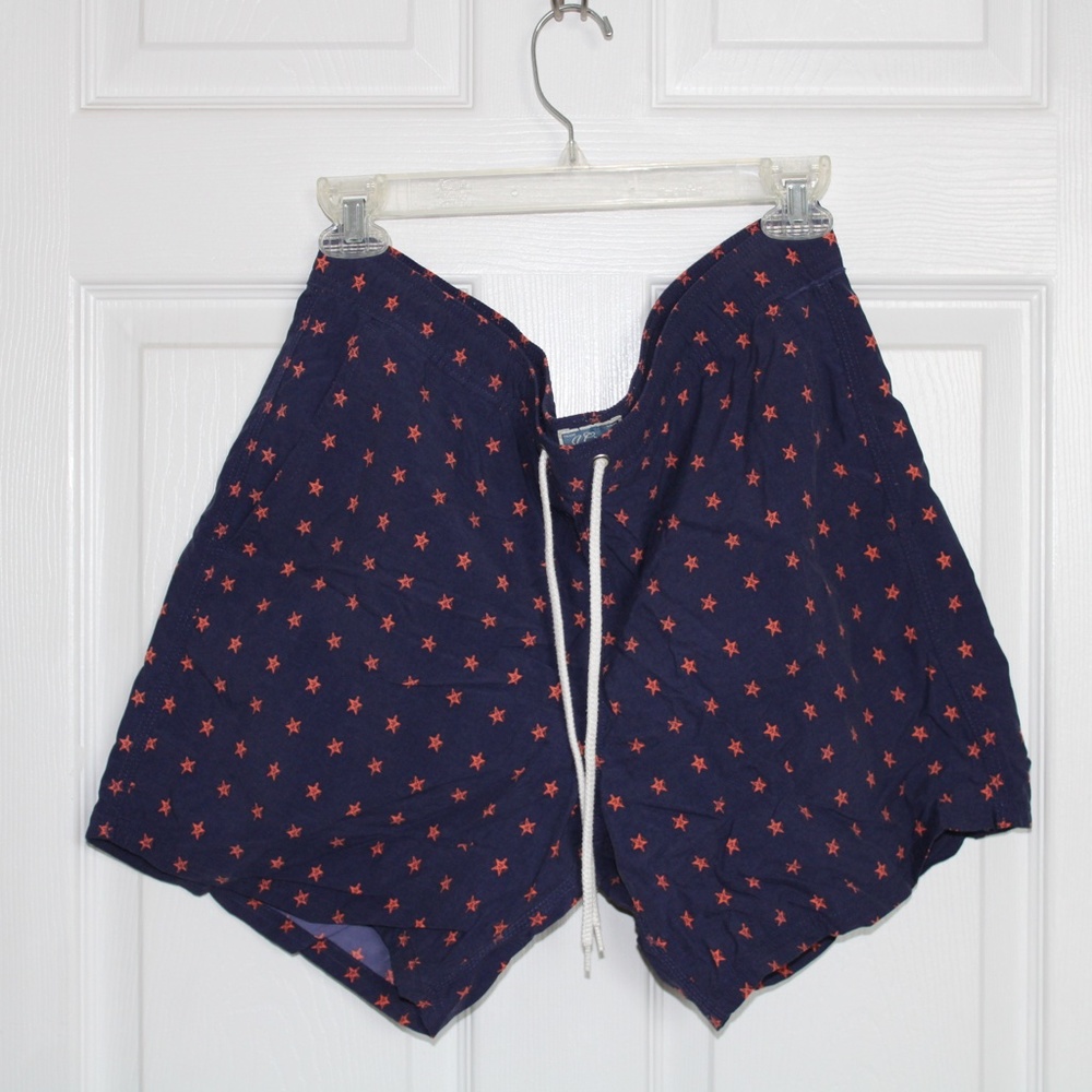 JCrew Star Print Swim Trunks
